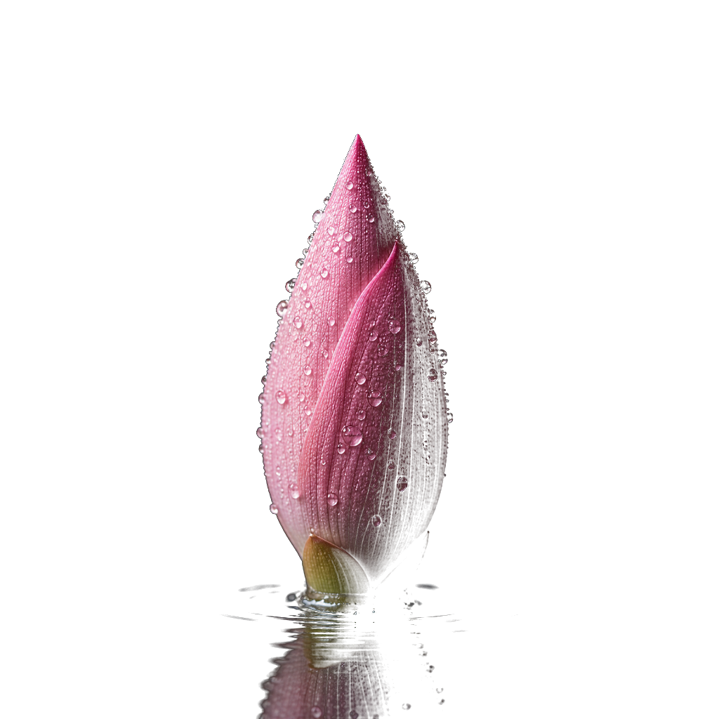 初绽莲苞